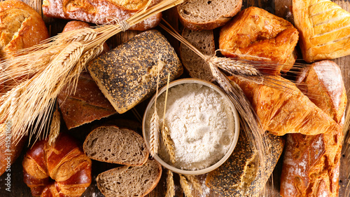 collection of various of bread