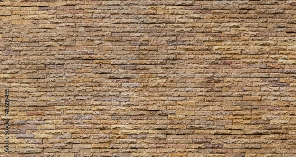Yellow stone brick wall background. Yellow stone brick wall background.