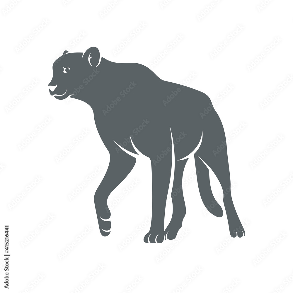 Cheetah design vector illustration, Creative Cheetah logo design concepts template, icon symbol