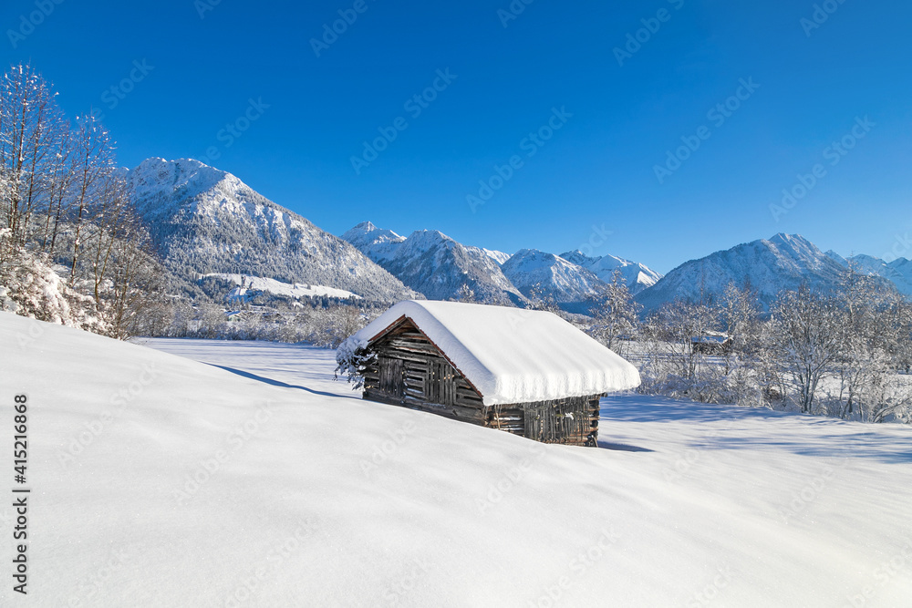 Oberstdorf - Stadel - Winterwonderland - Allgäu - Schnee - Winterlich