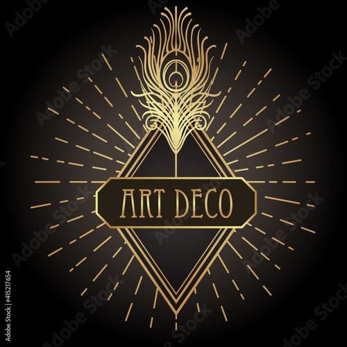 Art Deco vintage patterns and design elements. Retro party geometric background set 1920 style. Vector illustration for glamour party, thematic wedding or textile prints.