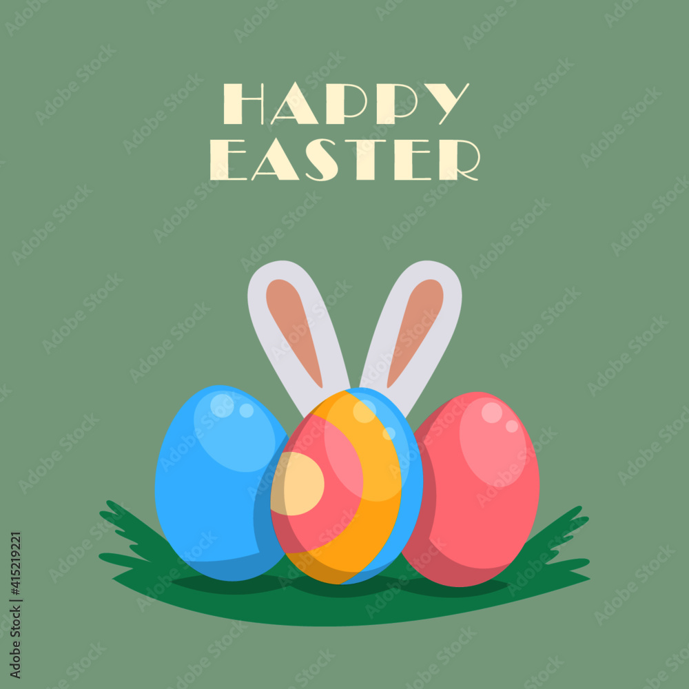 easter card with bunny easter card with bunny