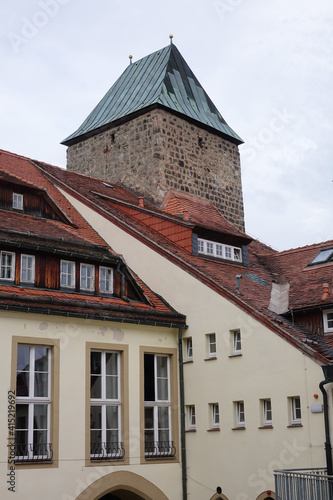 Turm der Burg in Hochstein, Sachsen