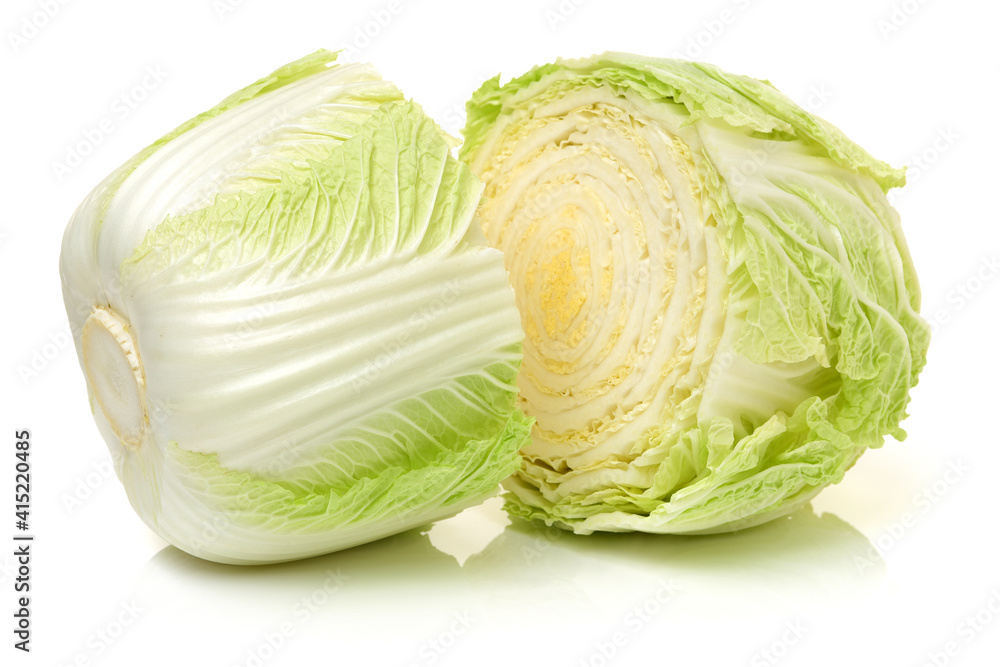 Chinese cabbage on white background Chinese cabbage on white background