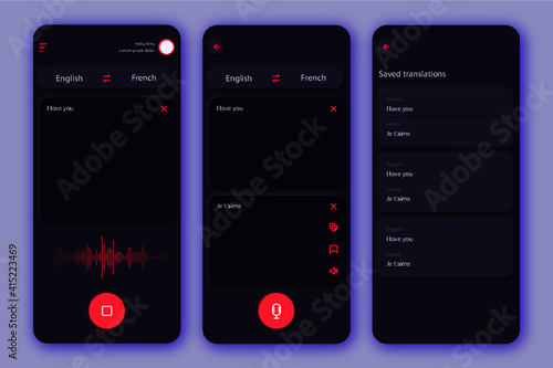 app template voice translating