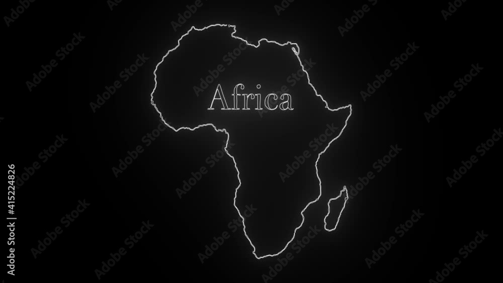 Map of Africa, Africa outline, Animated close up map of Africa, Animated close up map Map of Africa, Africa outline, Animated close up map of Africa, Animated close up map