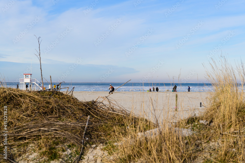 Winter am Strand von Harlesiel