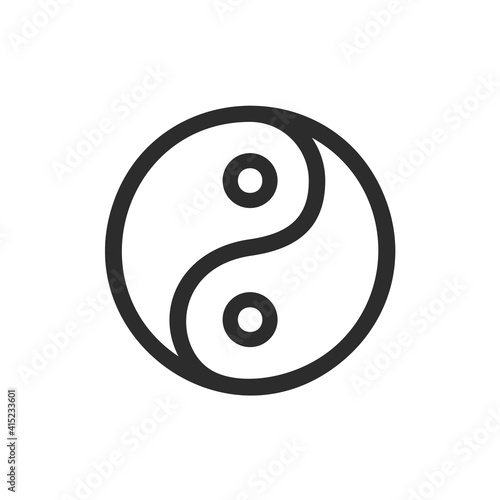 Yin Yang Symbol - Vector Sign photo