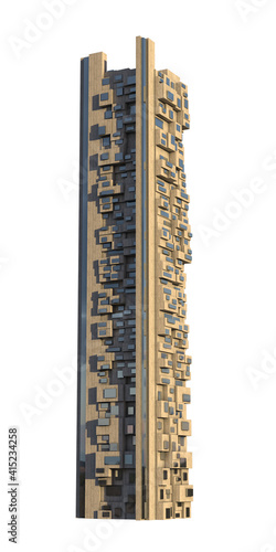 Futuristic city high-rise architecture