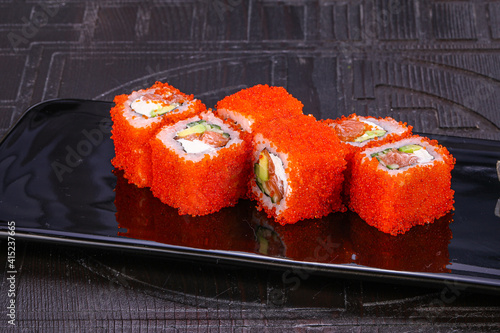 Japanese cuisine - California with salmon