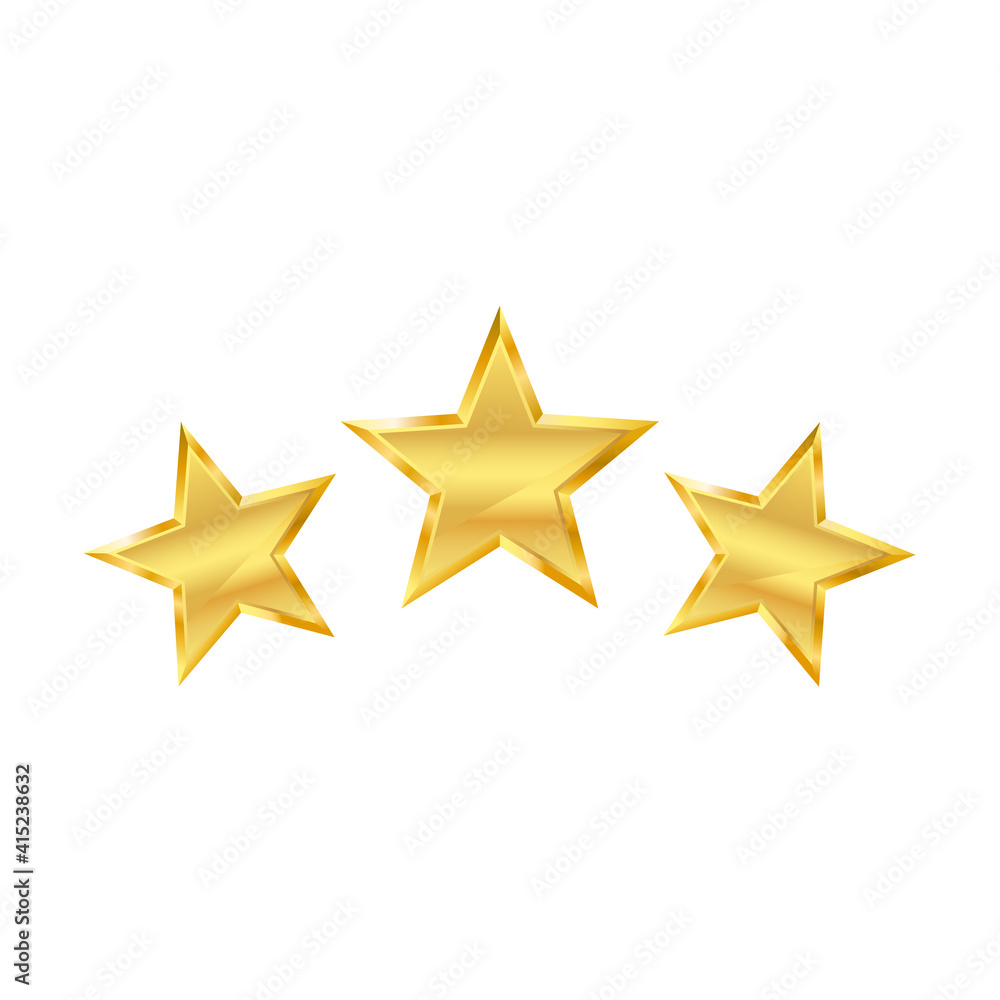 Obraz premium 3d golden star