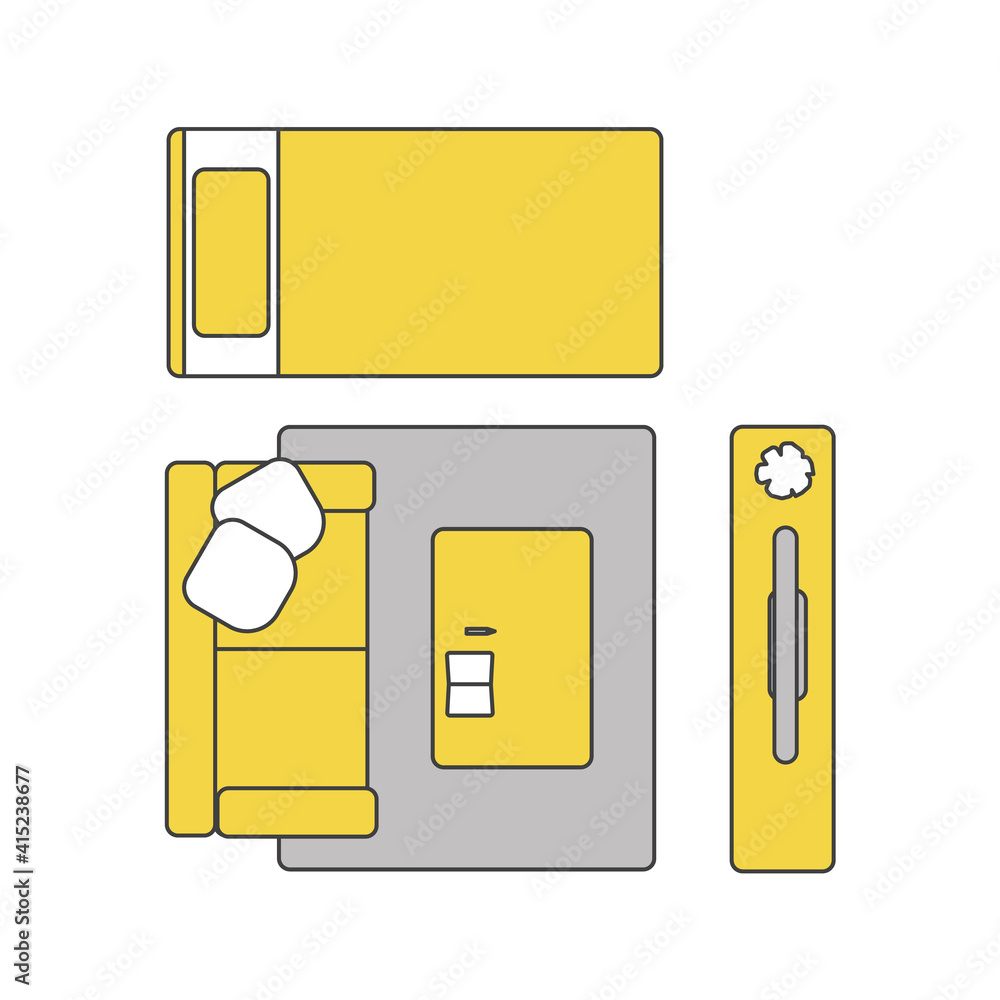 住宅室内の家具レイアウト イラスト素材 Stock Vector Adobe Stock 住宅室内の家具レイアウト イラスト素材 Stock Vector Adobe Stock