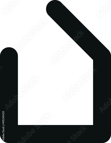 Vector house icon in graphic style, minimalist eps 10 icon
