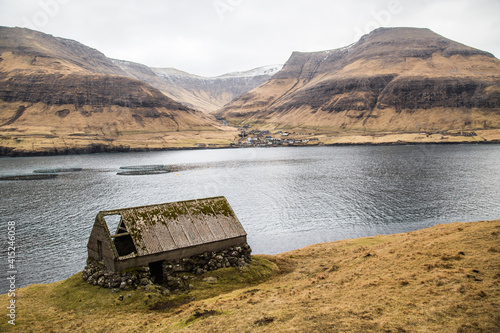 Faroe Islands - Landscape - Cliff - Traelanipa - Vágar - Aerial Photos - Helicopter photo