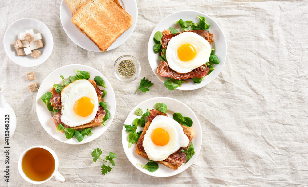 Open faced sandwiches