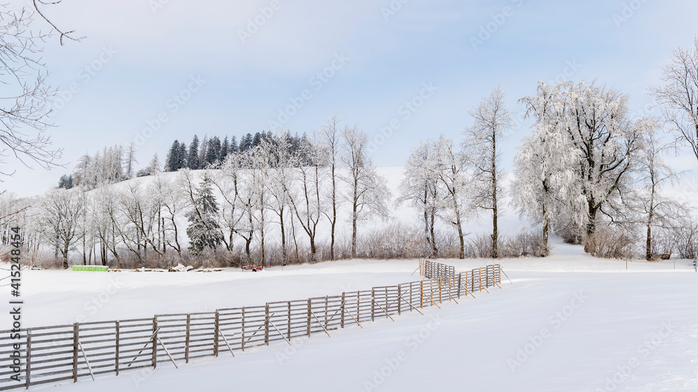 Naklejka premium Mostviertel in winter