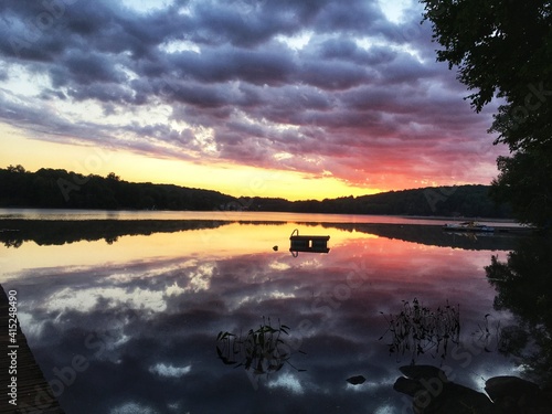 Sunrise taken at a cottage in Ontario, Canada