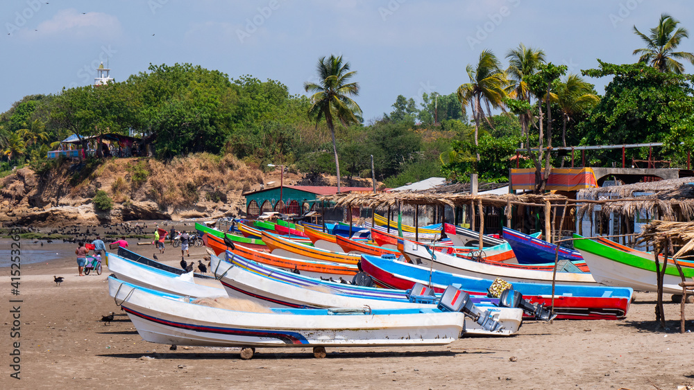 Masachapa beach, Nicaragua, fisher town