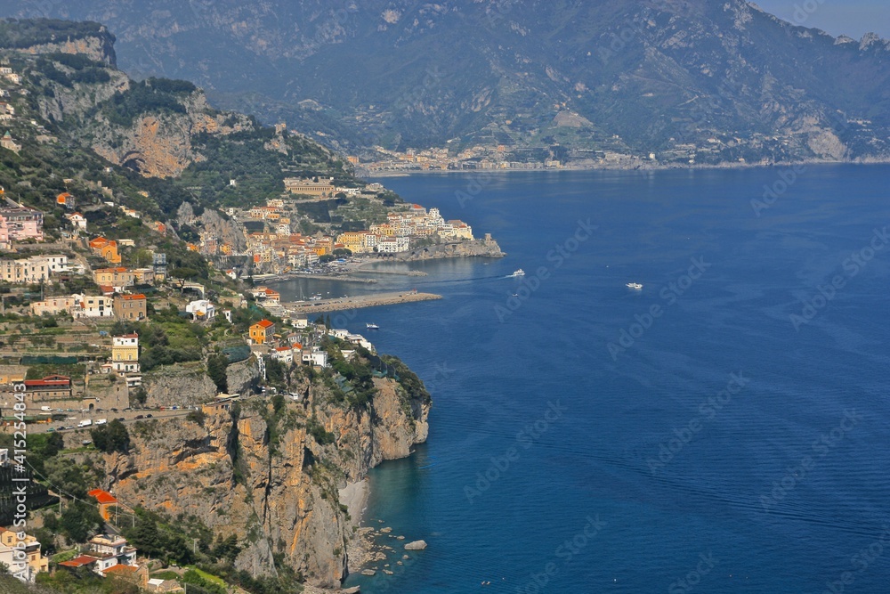 Panorama of Amalfi Coast, Italy 