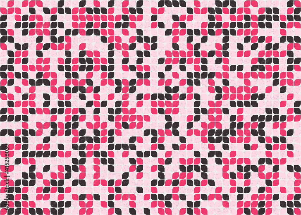 Fototapeta premium Abstract Geometric Pattern generative computational art illustration