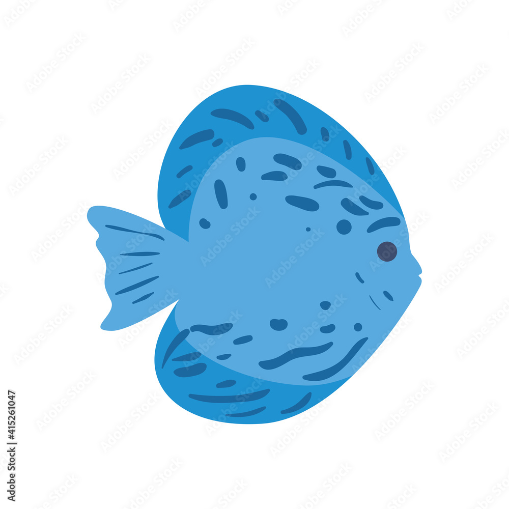 Fish animal with lines vector design Fish animal with lines vector design