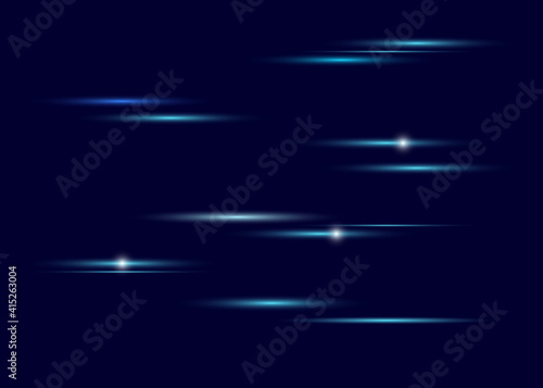 Abstract aurora borealis with stars background