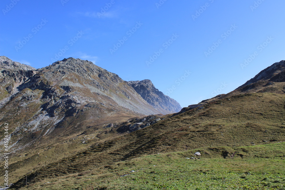 Splügen Pass (Passo dello Spluga), Alpine mountain pass of the Lepontine Alps