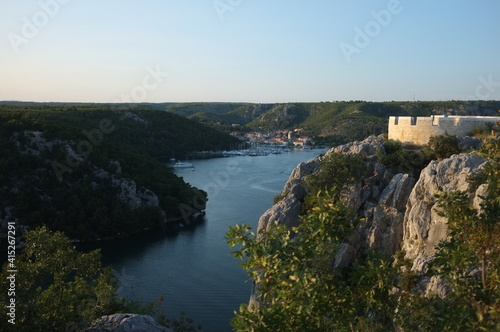 view of Krka river. Croatia