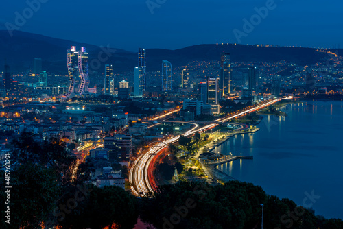 country skyline at night