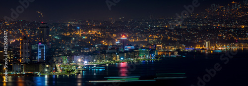 night view of the city izmir © HUSEYIN