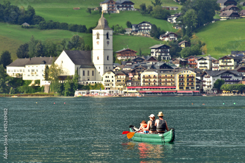 Sankt Wolfgang am Wolfgangsee, Bezirk Gmunden, Salzkammergut, Oberösterreich, Österreich, Europa - Sankt Wolfgang on Lake Wolfgangsee, Gmunden district, Salzkammergut, Upper Austria; Austria; Europe photo