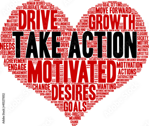 Take Action Word Cloud