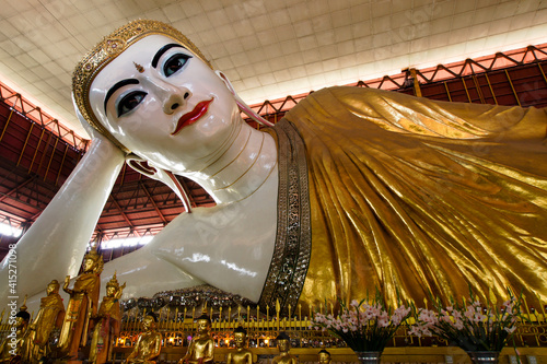 Shwethalyaung Reclining Buddha, Bago (Pegu), Myanmar (Burma) photo