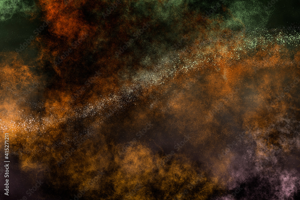 Galaxy Space Background Orange - Por MathMS