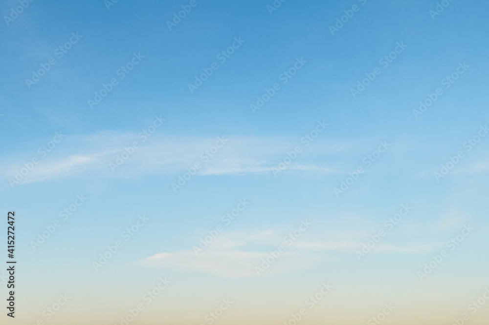 Obraz premium bright blue sky with soft clouds background