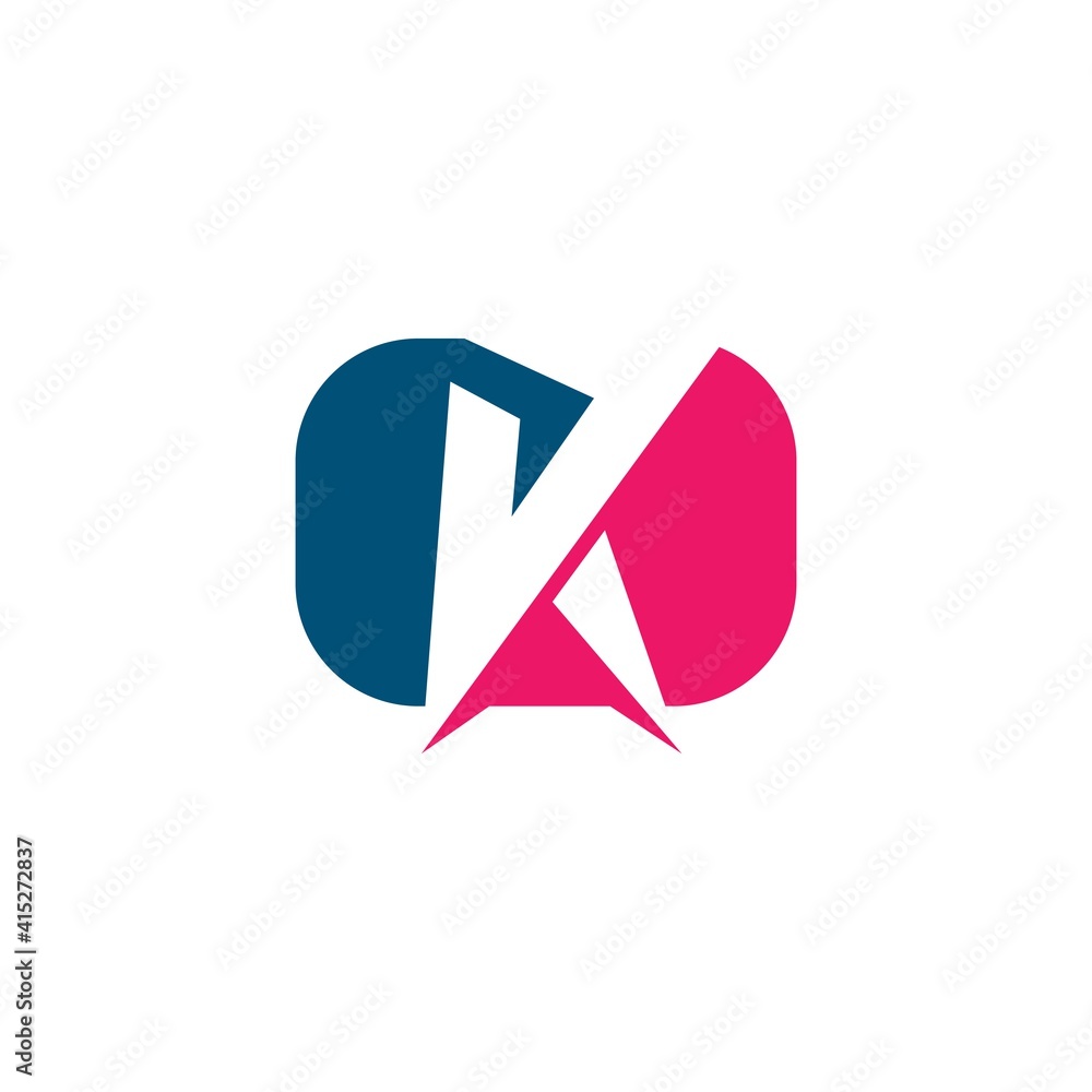 R or k letter icon business vector design R or k letter icon business vector design