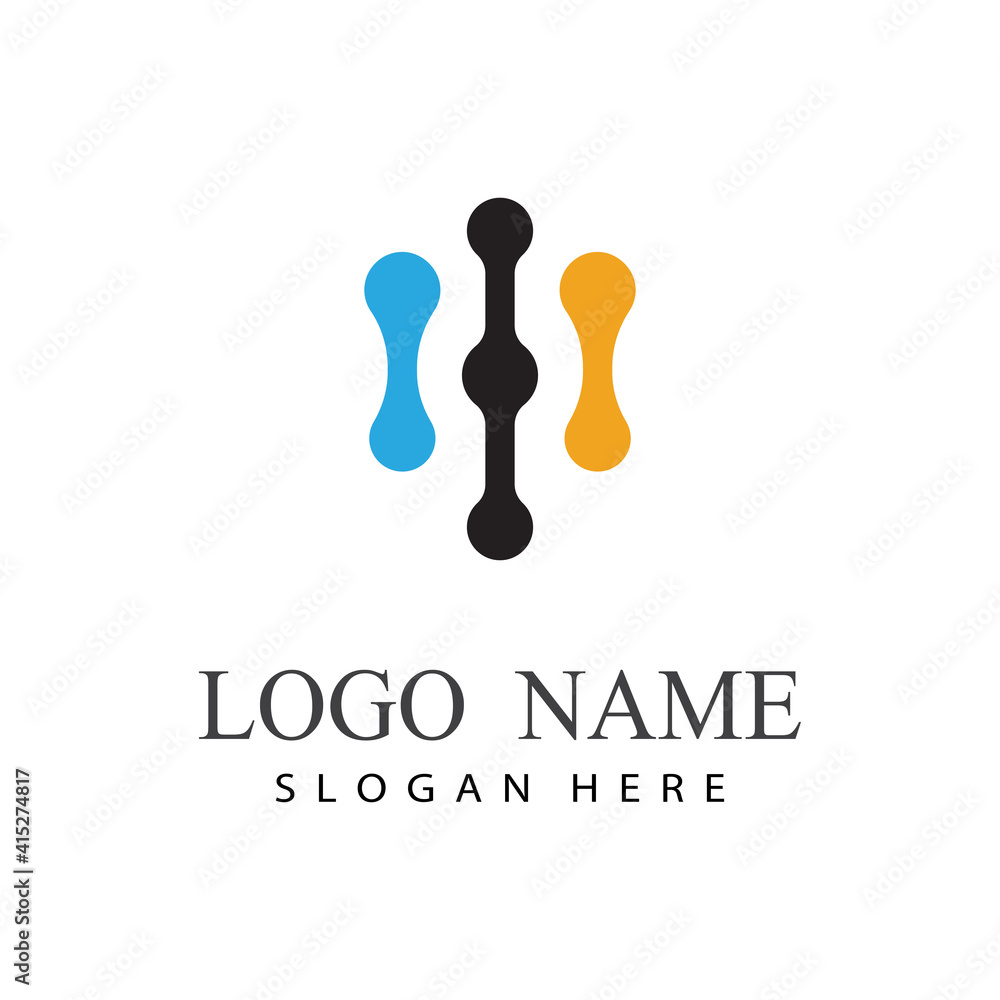 Obraz premium internet cable logo and symbols vector