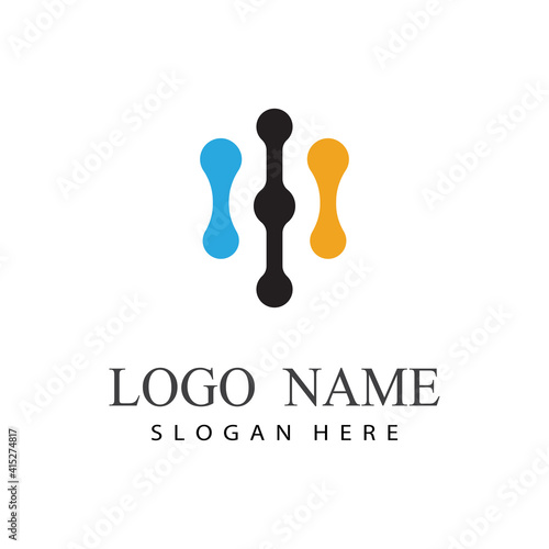 internet cable logo  and symbols vector
