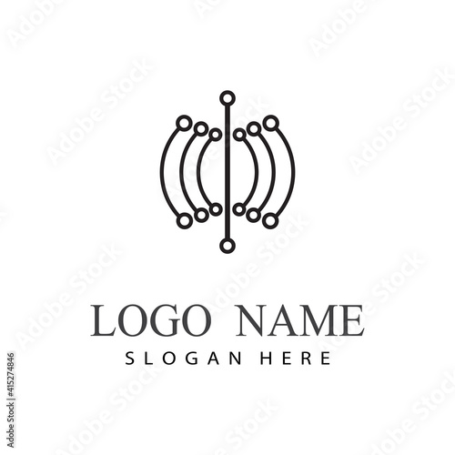 internet cable logo  and symbols vector