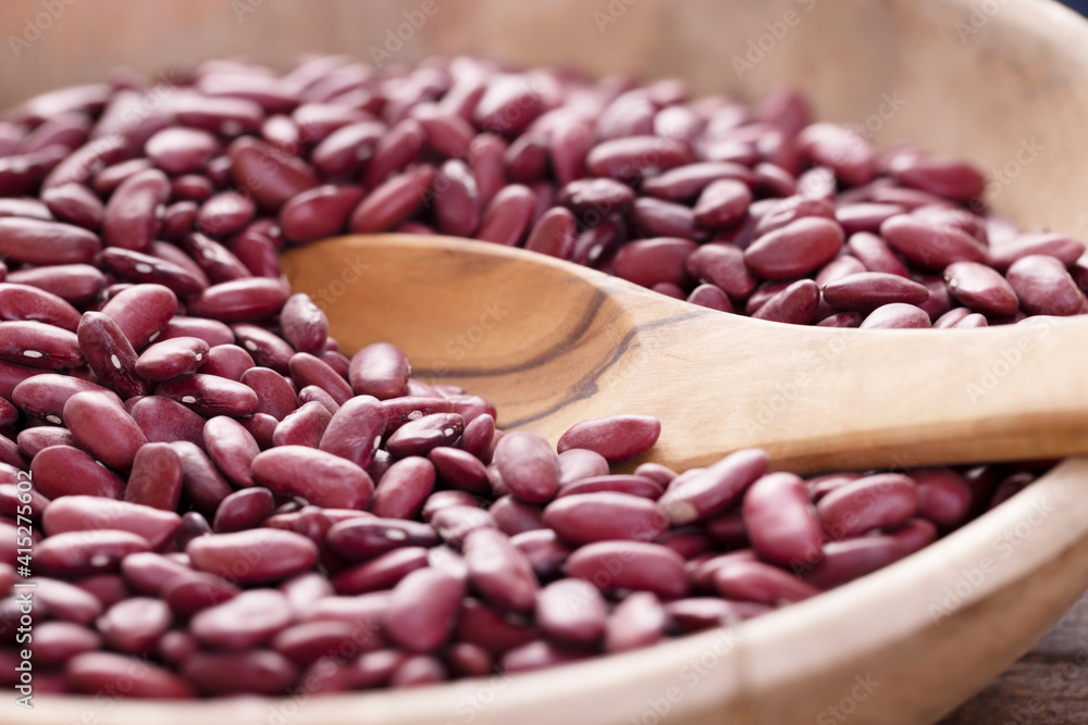 Wooden Spoon in Dried Beans Wooden Spoon in Dried Beans