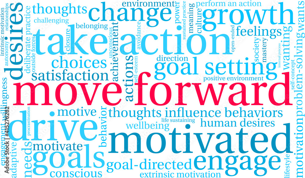 Move Forward Word Cloud on a white background. Move Forward Word Cloud on a white background.