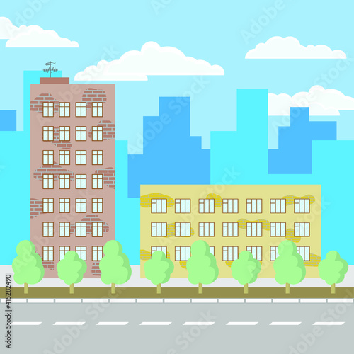 illustration of a city