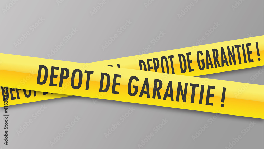 Logo dépôt de garantie. Stock Vector Adobe Stock