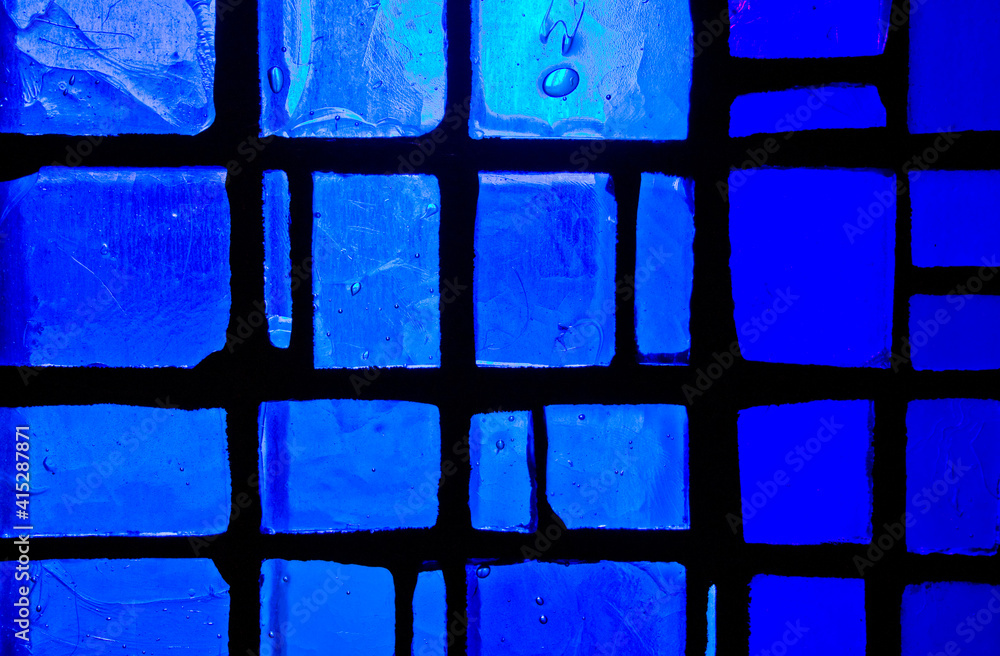 abstract stained glass window blue abstract stained glass window blue