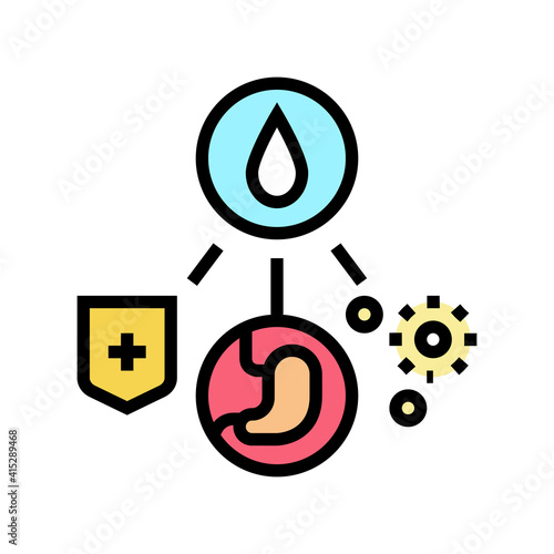 health benefits of breast milk color icon vector. health benefits of breast milk sign. isolated symbol illustration