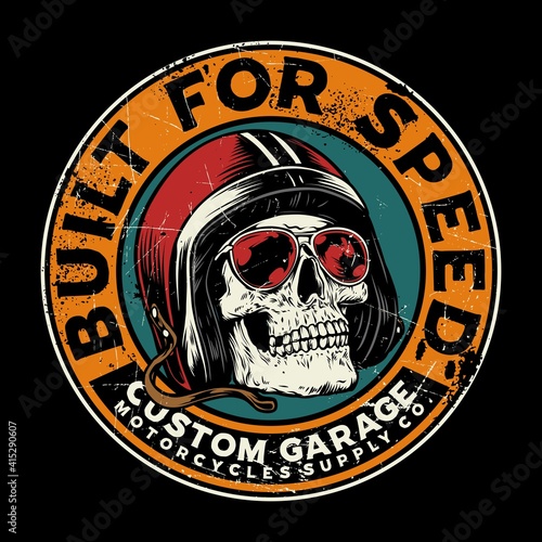 Built for Speed Retro signs graphic