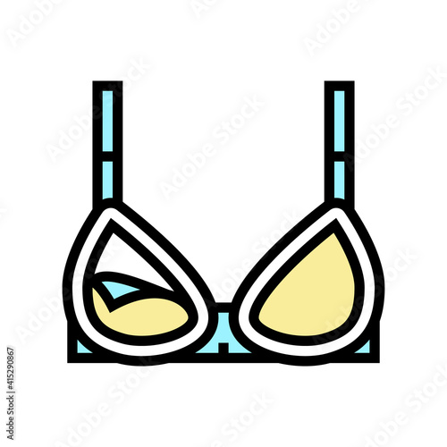 nursing bra color icon vector. nursing bra sign. isolated symbol illustration