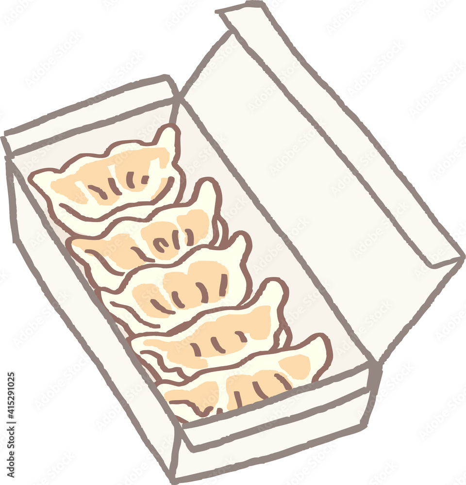 持ち帰り容器に入った餃子のイラスト Stock Vector Adobe Stock 持ち帰り容器に入った餃子のイラスト Stock Vector Adobe Stock