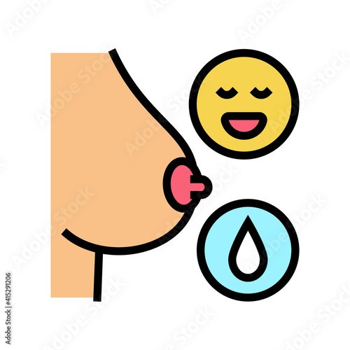 milk renewal color icon vector. milk renewal sign. isolated symbol illustration