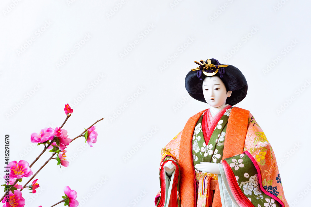 Japanese event doll. A hina doll, Hinamatsuri. ひな人形。雛祭り。 Japanese event doll. A hina doll, Hinamatsuri. ひな人形。雛祭り。